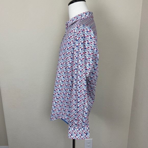 Robert Graham Mens Floral Pattern Long Sleeve Button Down | Size L - Picture 6 of 10